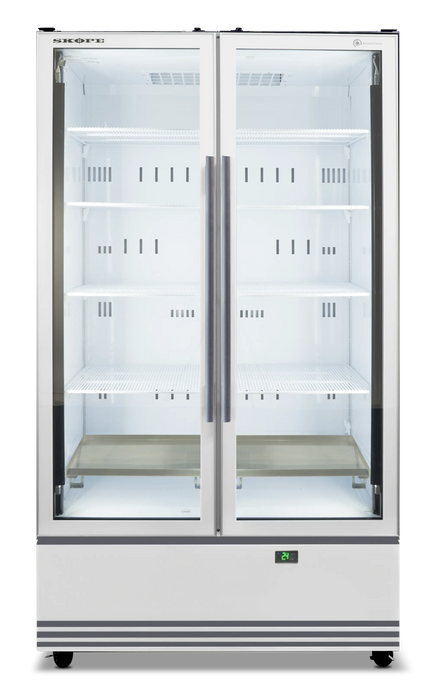 SKOPE ActiveCore 2 Door Display Fridge - White - SKB900N-A product image