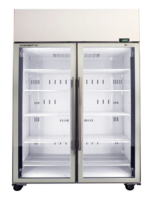 SKOPE ActiveCore 2 Door Display Fridge - White - SKT1300N-A product image