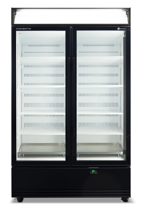 SKOPE ActiveCore 2 Door Storage Fridge - Black-White - BME1200N-AC product image