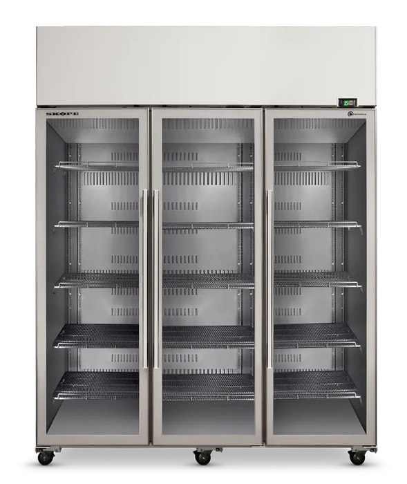 SKOPE ActiveCore 3 Door Display Fridge - Stainless - SKT1500N-A product image