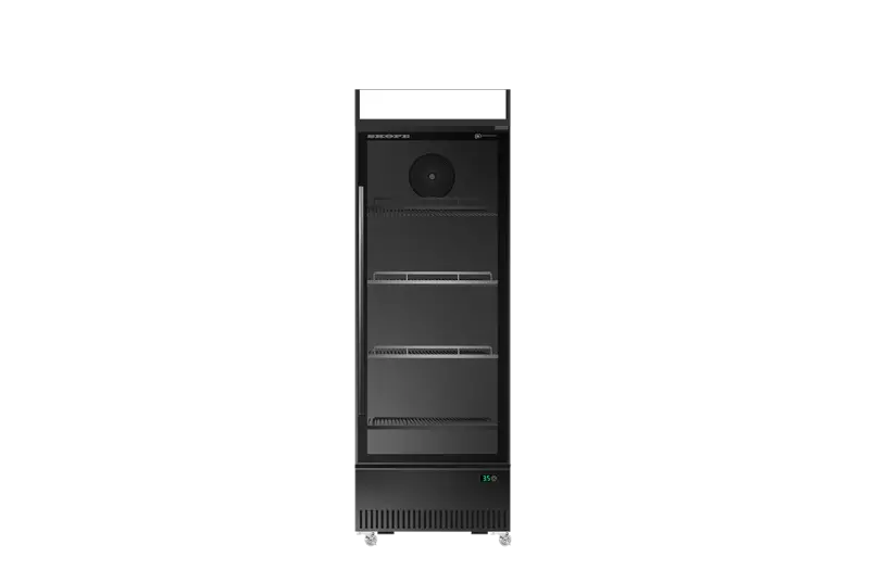SKOPE ActiveCore BME300N-A 1 Glass Door Bottom Mount Upright Fridge  Upright Display Fridges