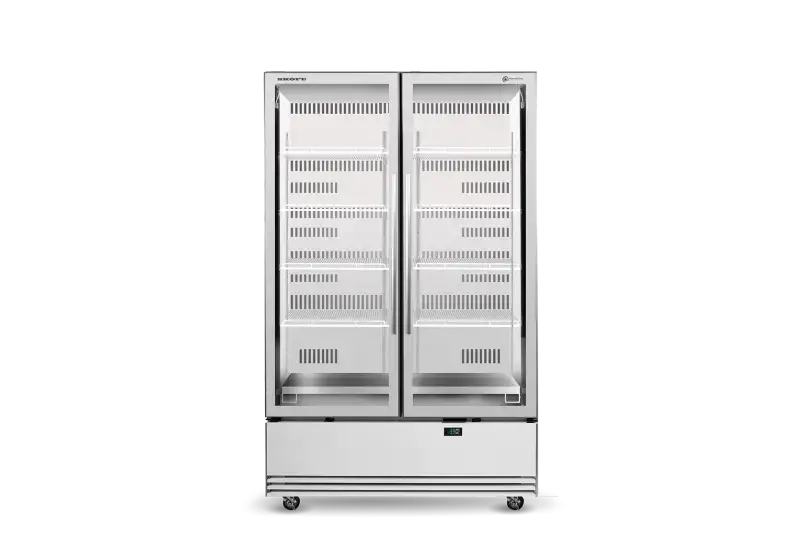 SKOPE ActiveCore Bottom Mount 2 Glass Door Display or Storage Fridge  Upright Display Fridges