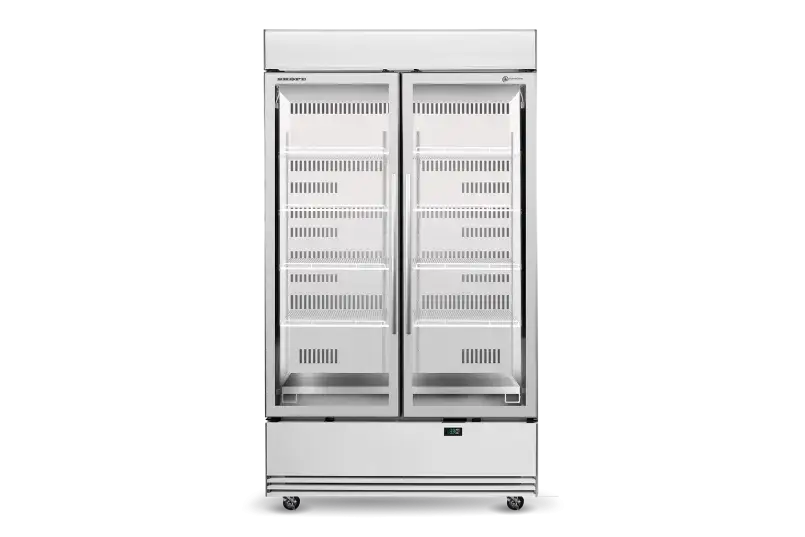 SKOPE ActiveCore Bottom Mount 2 Glass Door Display or Storage Fridge  Upright Display Fridges