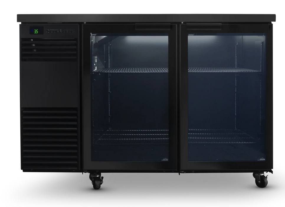 SKOPE BackBar 2 Door Fridge - Black, LH - BB.2.GSW product image