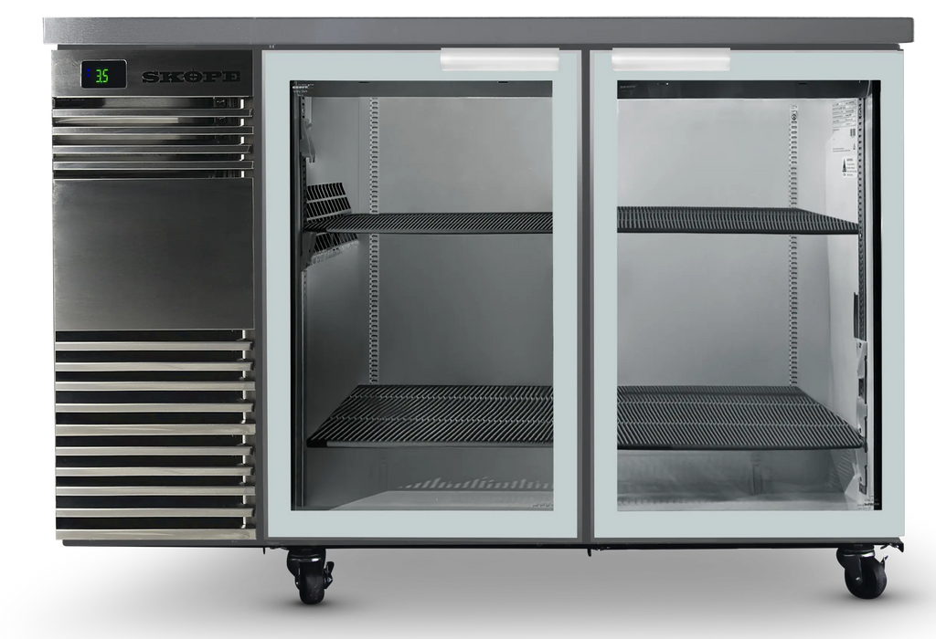 SKOPE BackBar 2 Door Fridge - Stainless, LH - BB.2.GSW product image