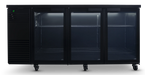 SKOPE BackBar 3 Door Fridge - Black, LH - BB.3.GSW product image