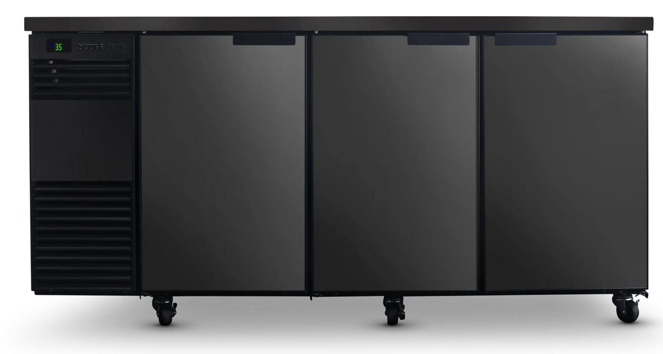 SKOPE BackBar 3 Door Fridge - Black, LH - BB.3.SSW product image