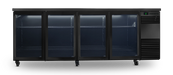 SKOPE BackBar 4 Door Fridge - Black, RH - BB.4.GSL product image