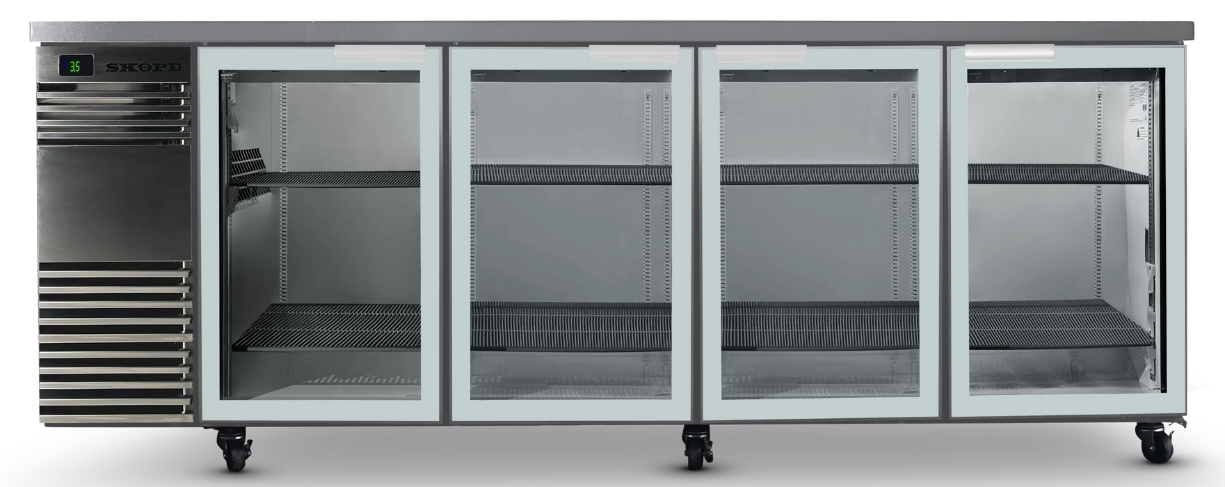 SKOPE BackBar 4 Door Fridge - Stainless, LH - BB.4.GSW product image