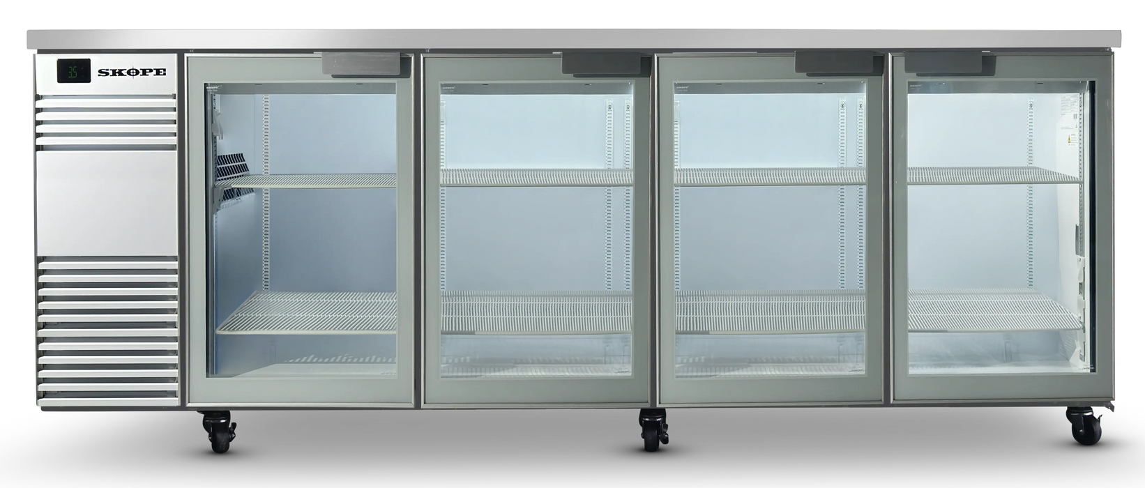SKOPE BackBar 4 Door Fridge - White, LH - BB.4.GSW product image
