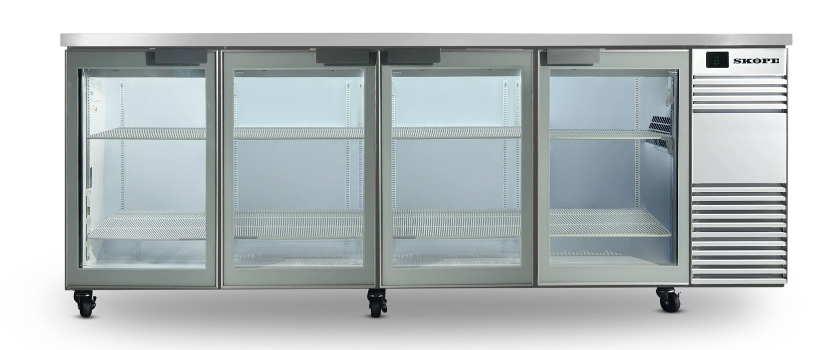 SKOPE BackBar 4 Door Fridge - White, RH - BB.4.GSW product image