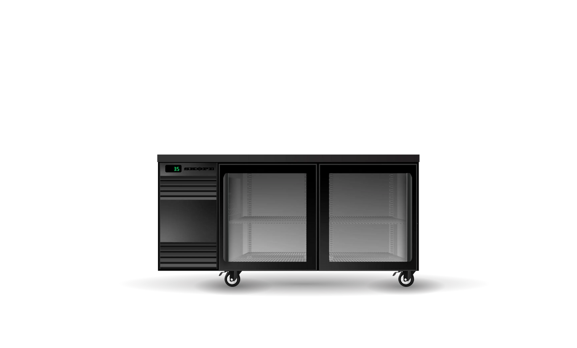 SKOPE BackBar CounterLine 2 Door Fridge - CL.2.GSL.r product image