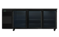 SKOPE BackBar CounterLine 3 Door Fridge - Black, LH - CL.3.GSL product image
