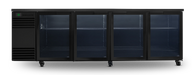 SKOPE BackBar CounterLine 4 Door Fridge - Black, LH - CL.4.GSW.T product image