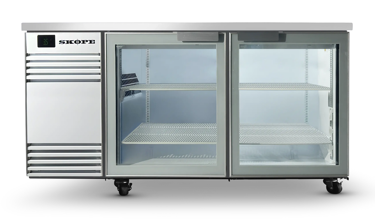 SKOPE BackBar SlimLine 2 Door Fridge - White, LH - SL.2.GSW product image