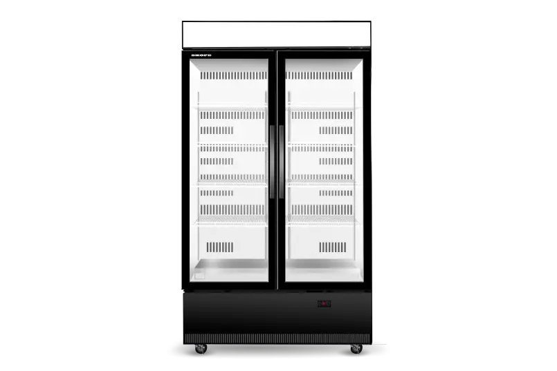 SKOPE EziCore Bottom Mount 2 Glass Door Display or Storage Fridge  Upright Display Fridges