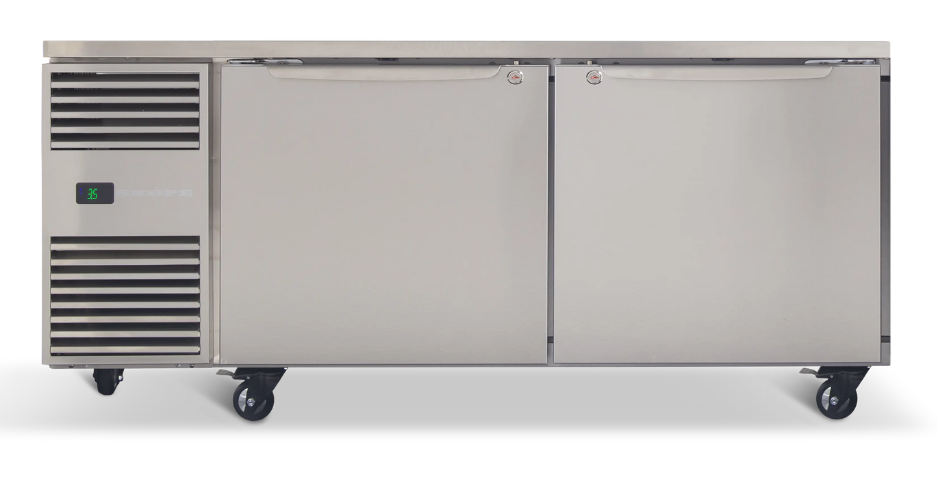 SKOPE ProSpec 2 Door Underbench Fridge - PG21.UBR.2.SD product image