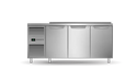 SKOPE ProSpec 3 Bay Solid Door Salad Preparation GN1/3 Fridge  Upright Display Fridges