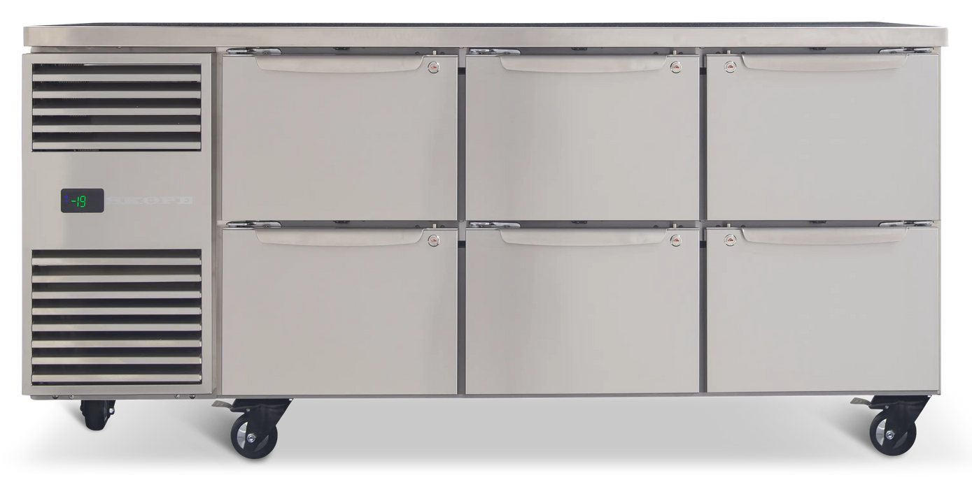 SKOPE ProSpec 6 Drawer Underbench Freezer - PG11.UBF.3.D2-D2-D2 product image