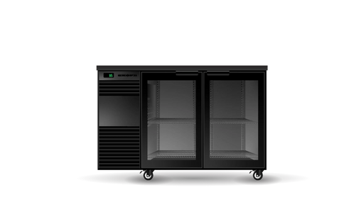 SKOPE Underbench Fridge BackBar 2 Glass Swing Door Fridge  Undercounter Fridges
