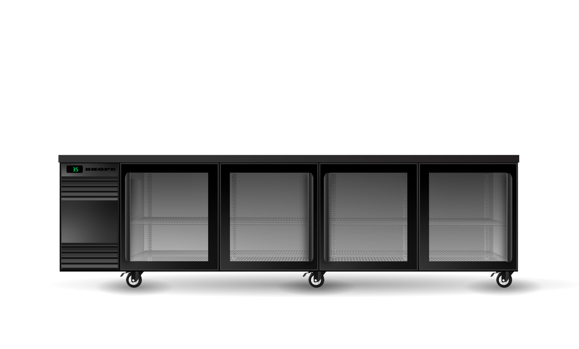 SKOPE BackBar SlimLine 4 Door Fridge - SL.4.GSL product image