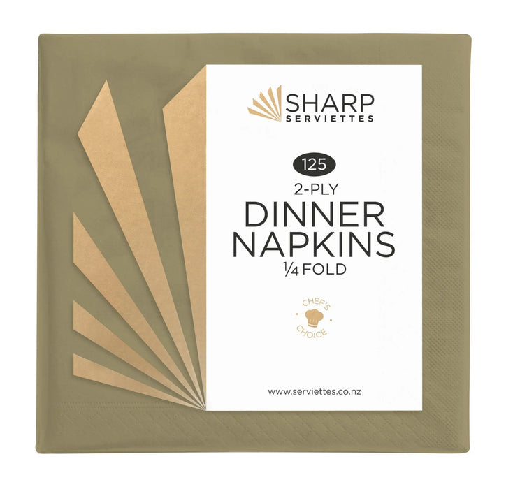 Sharp Dinner 2 Ply 4 Fold (7 Colours)  Dinner Napkins