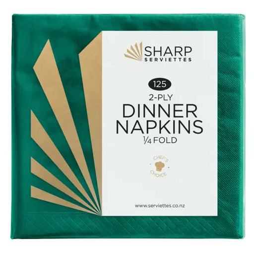 Sharp Dinner 2 Ply 4 Fold (7 Colours)  Dinner Napkins