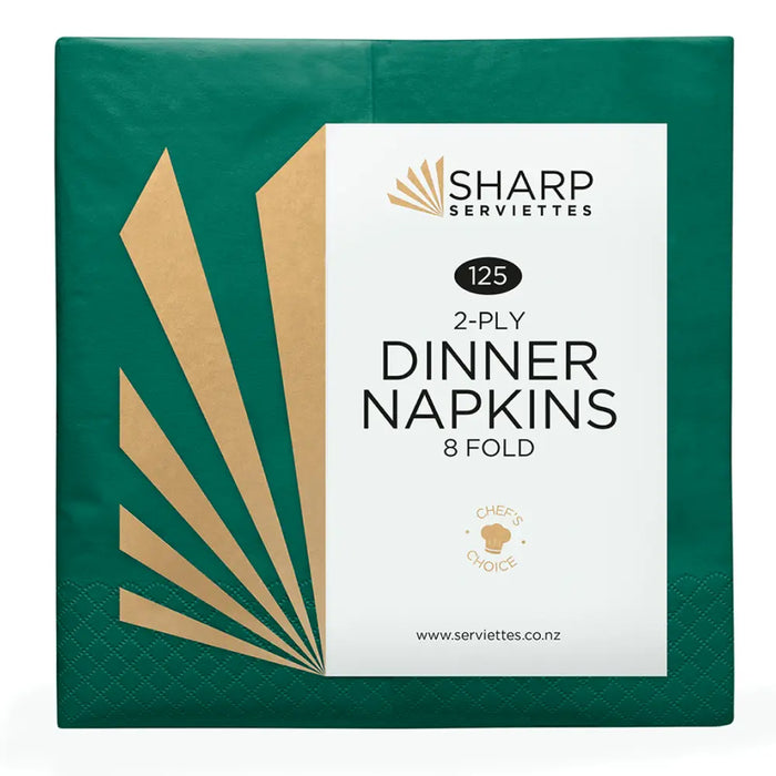 Sharp Dinner 2 Ply 8 Fold (7 Colours)  Dinner Napkins