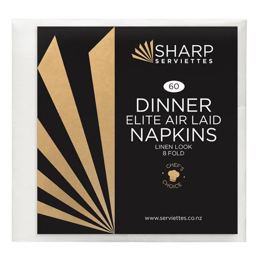 Sharp Dinner Airlaid 8 Fold (4 Colours)  Dinner Napkins