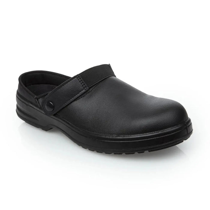 Slipbuster Cryzon Safety Chef Clogs Black  Footwear