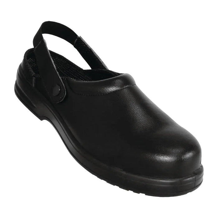 Slipbuster Cryzon Safety Chef Clogs Black  Footwear