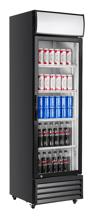 Snowman Glass Door Upright Fridge - 600mm - 1 Door - P380WA