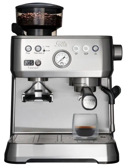 Solis Grind & Infuse Perfetta Espresso Machine – Stainless Steel  Espresso Machine