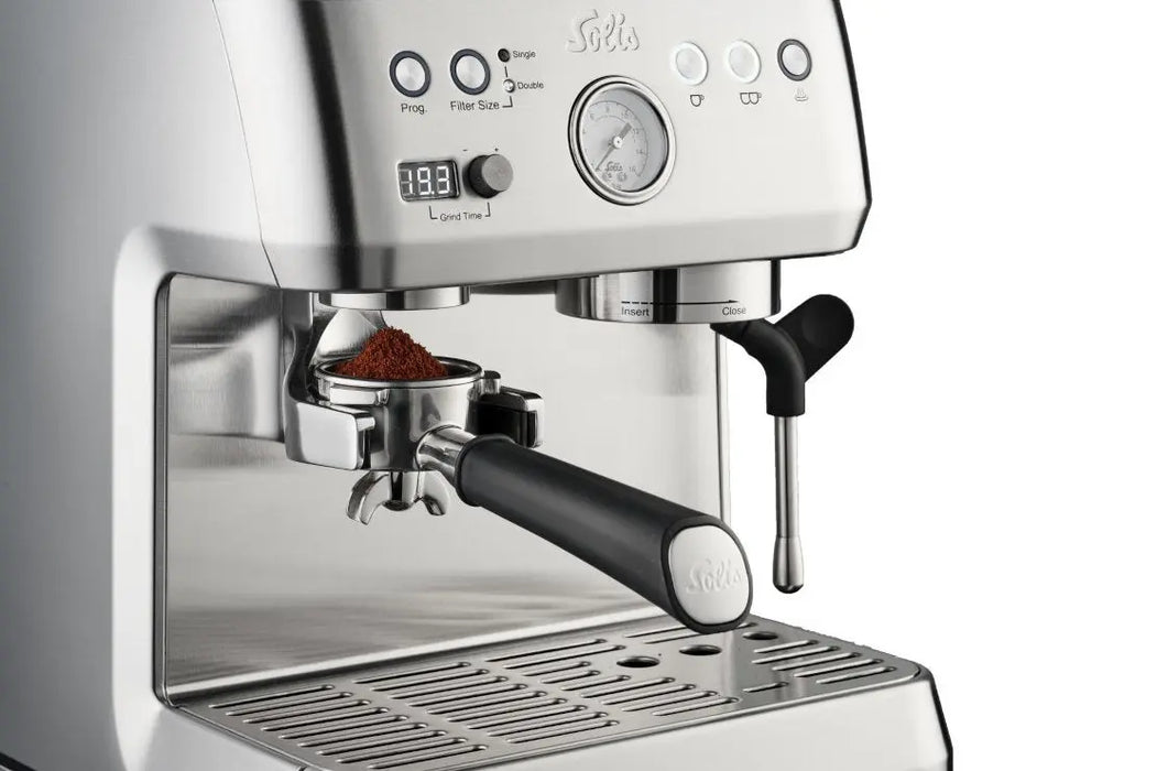 Solis Grind & Infuse Perfetta Espresso Machine – Stainless Steel  Espresso Machine
