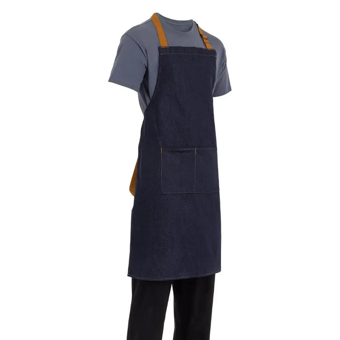 Whites Southside Bib Apron Blue Denim - B980 - Simply Hospitality NZ