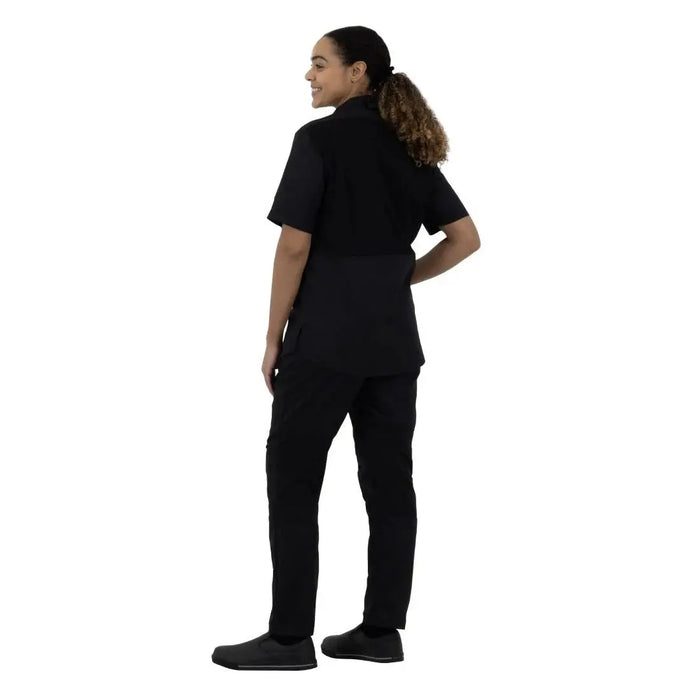 Southside Harlem Chef Jacket Black Short Sleeve Mesh  Chef Jackets and Shirts