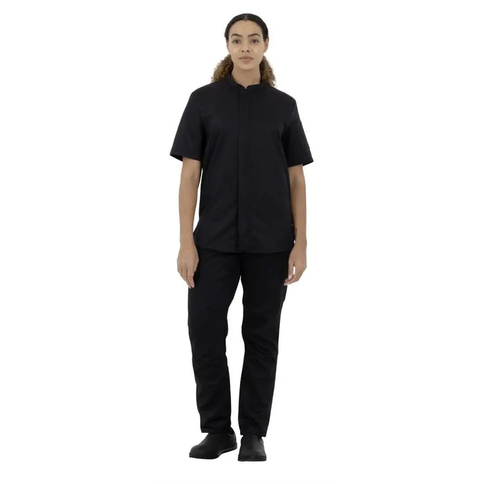 Southside Harlem Chef Jacket Black Short Sleeve Mesh  Chef Jackets and Shirts