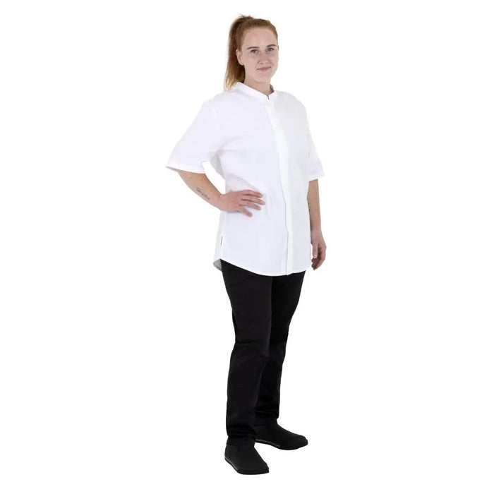 Southside Harlem Chef Jacket White Short Sleeve Mesh  Chef Jackets and Shirts