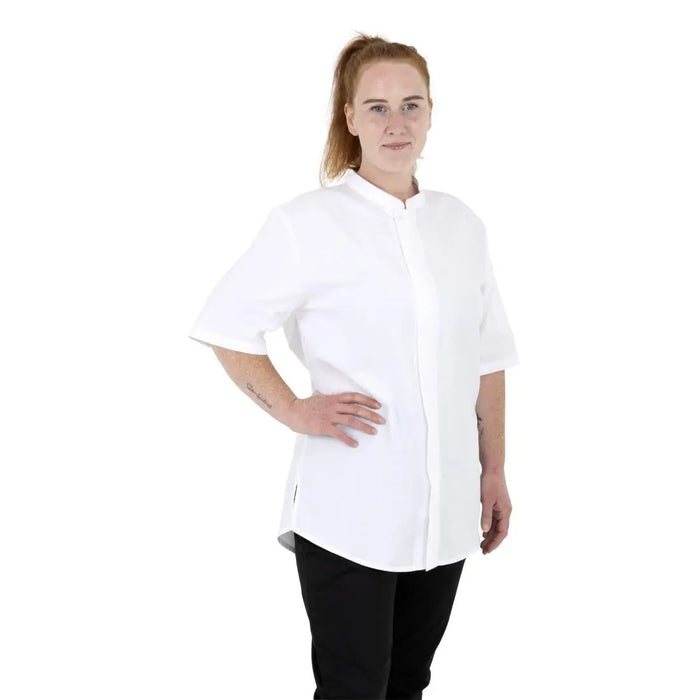 Southside Harlem Chef Jacket White Short Sleeve Mesh