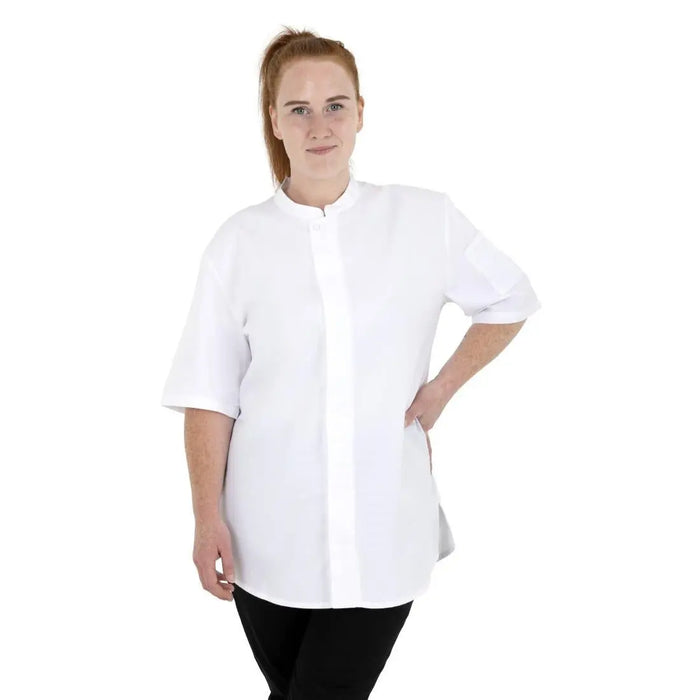 Southside Harlem Chef Jacket White Short Sleeve Mesh  Chef Jackets and Shirts
