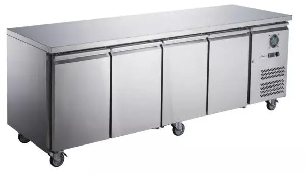 Stainless Steel Four Door Bench Fridge Fed-X – XUB7C22S4V  Undercounter Fridges