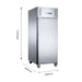 Stainless Steel Single Full Door Upright Fridge - XURC600SFV - Fed-x - view 7