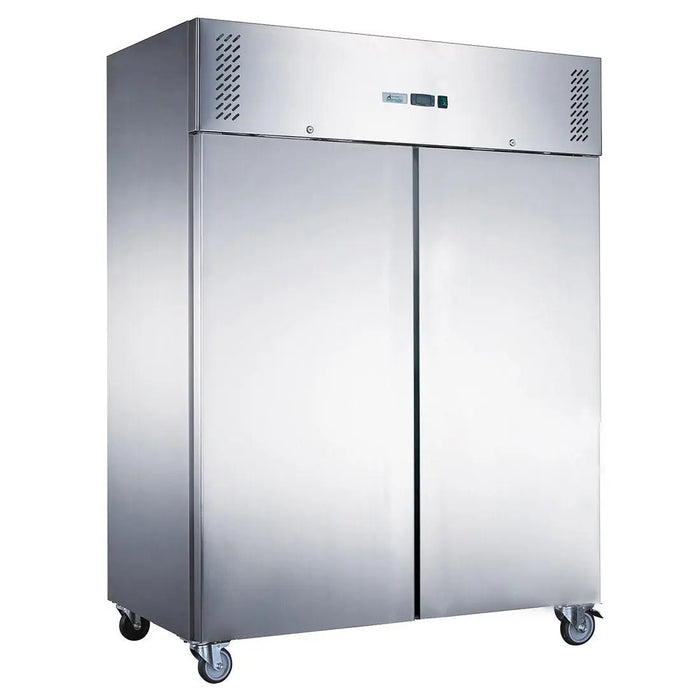 Stainless Steel Two Full Door Upright Freezer - XURF1200SFV - Fed-x product image