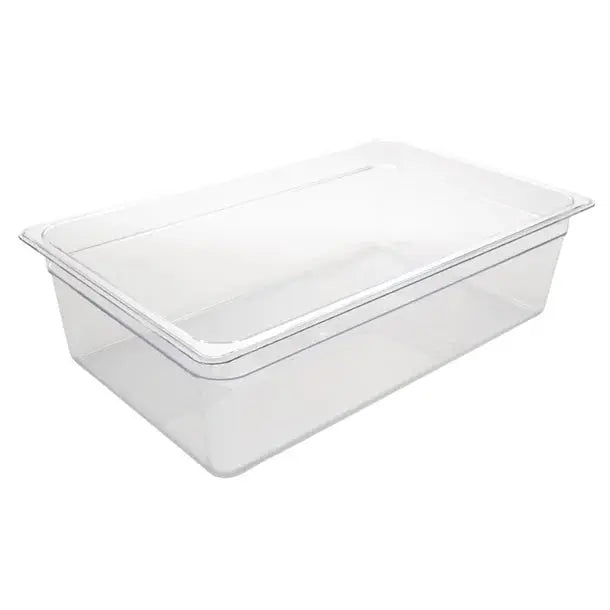 Standard Gastronorm Clear Polycarbonate - GN 1/1 150mm  Food Pans