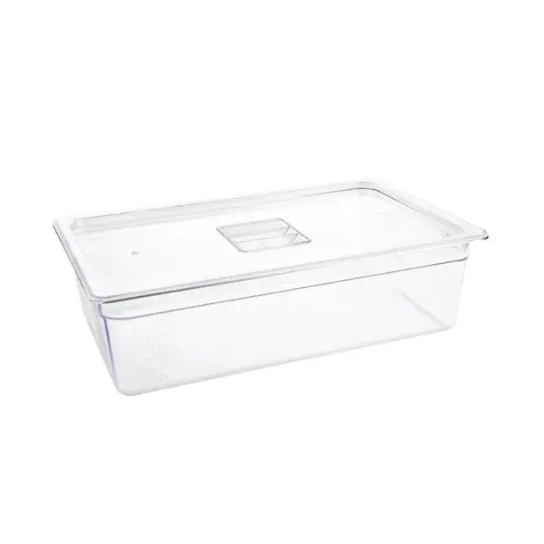 Standard Gastronorm Clear Polycarbonate - GN 1/1 150mm  Food Pans