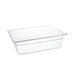Standard Gastronorm Clear Polycarbonate - GN 1/2 100mm  Food Pans