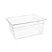 Standard Gastronorm Clear Polycarbonate - GN 1/2 150mm  Food Pans