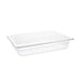 Standard Gastronorm Clear Polycarbonate - GN 1/2 65mm  Food Pans