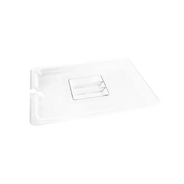 Standard Gastronorm Clear Polycarbonate - GN 1/2 Lid Notched  Food Pans
