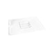 Standard Gastronorm Clear Polycarbonate - GN 1/2 Lid Notched  Food Pans